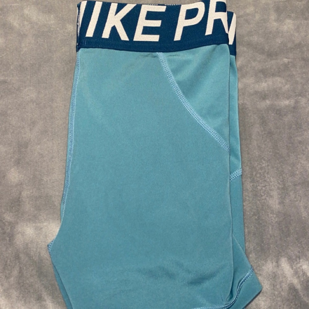 turquoise nike pros spandex